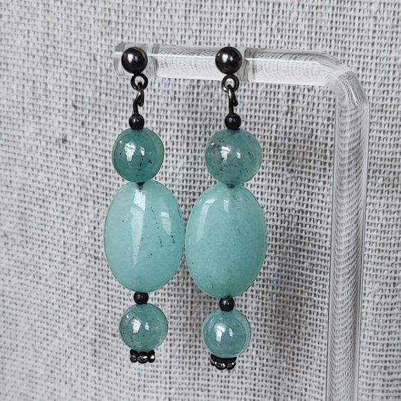 LC Liz Claiborne Laura Conrad Signed Beaded 3 Strand Necklace Mint Satin Cord - Picture 4 of 14